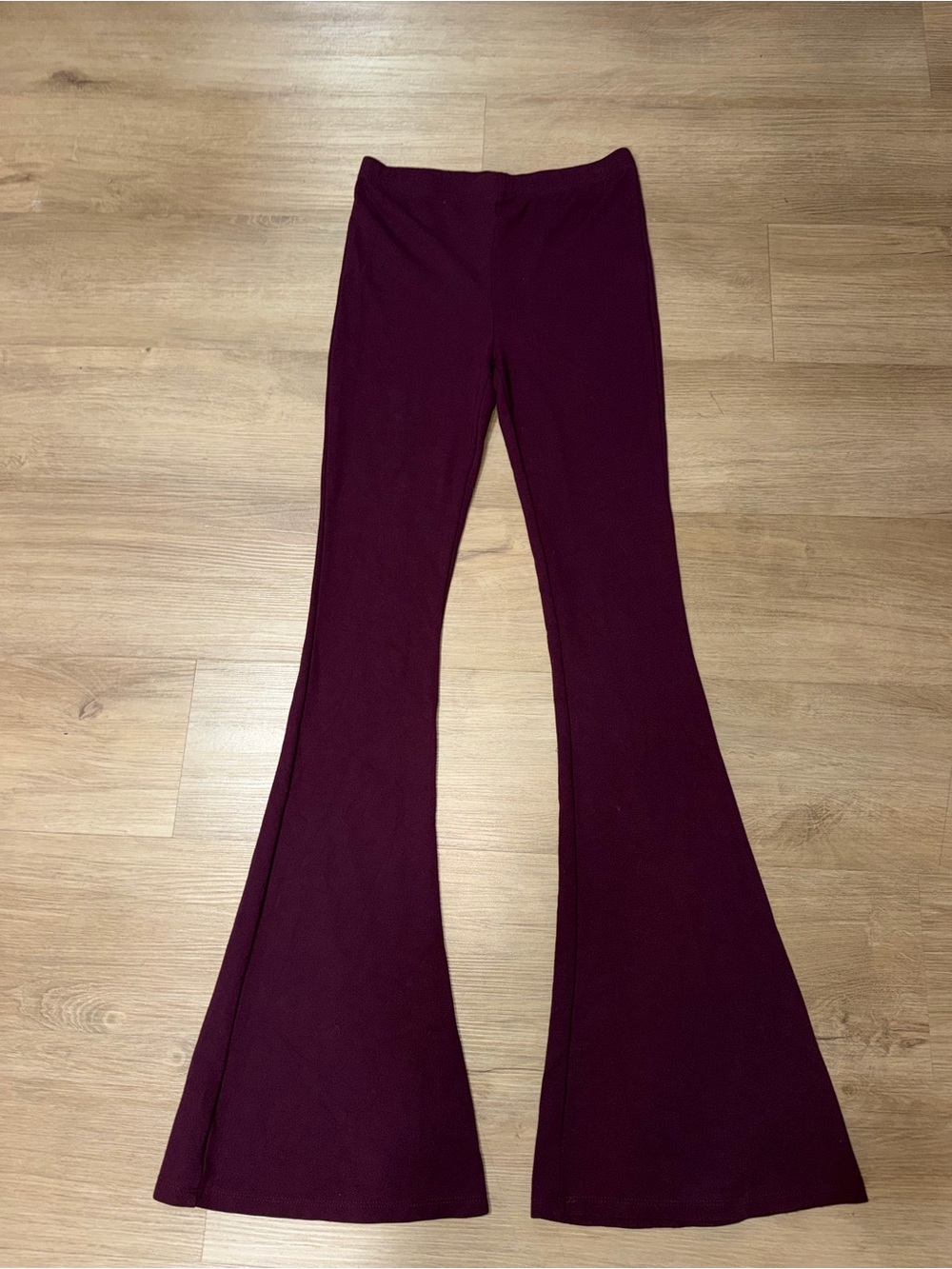 Forever 21 Burgundy Flared Leggings